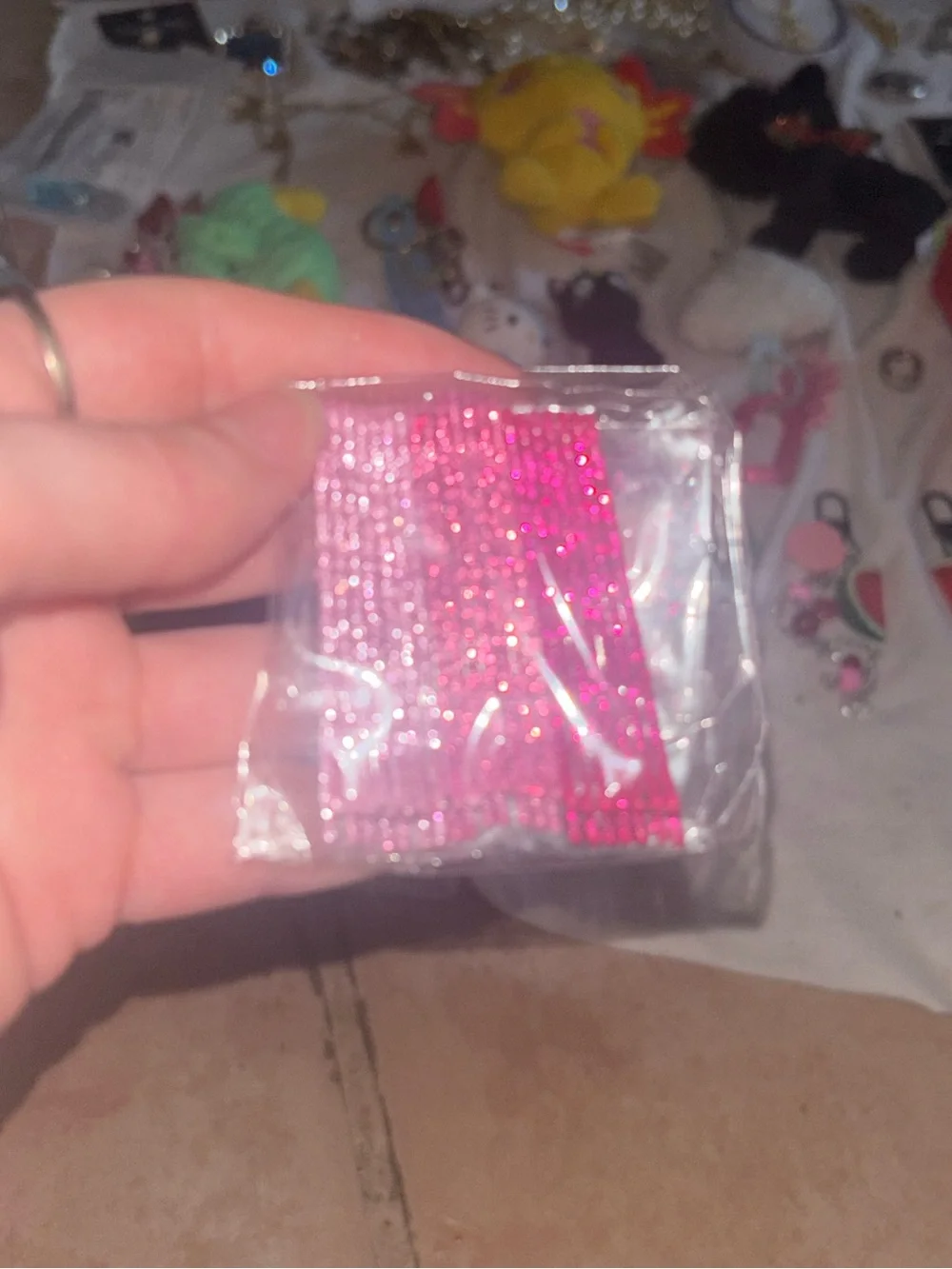 Pink Ombré Glitter Bobby Pins